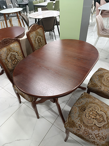 Деревянный стол Кантри 160 овальный крем из шоурума 2